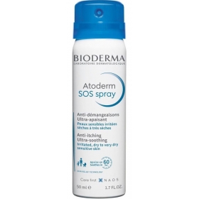 BIODERMA ATODERM SOS ULTRA ŁAGODZĄCY SPRAY LIKWIDUJĄCY SWĘDZENIE 50 ml